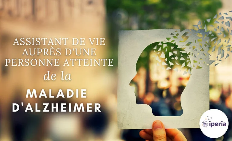 Assistant de vie auprès d'une personne atteinte de la maladie Alzheimer