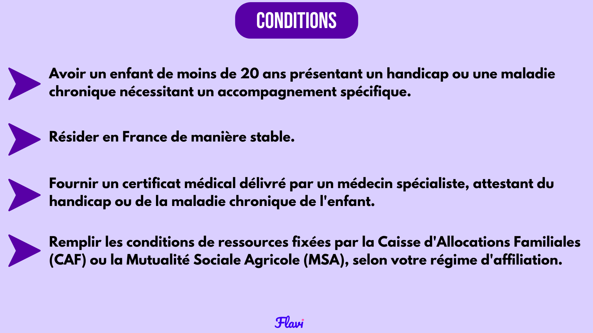 4 conditions pour bénéficier de l'AEEH