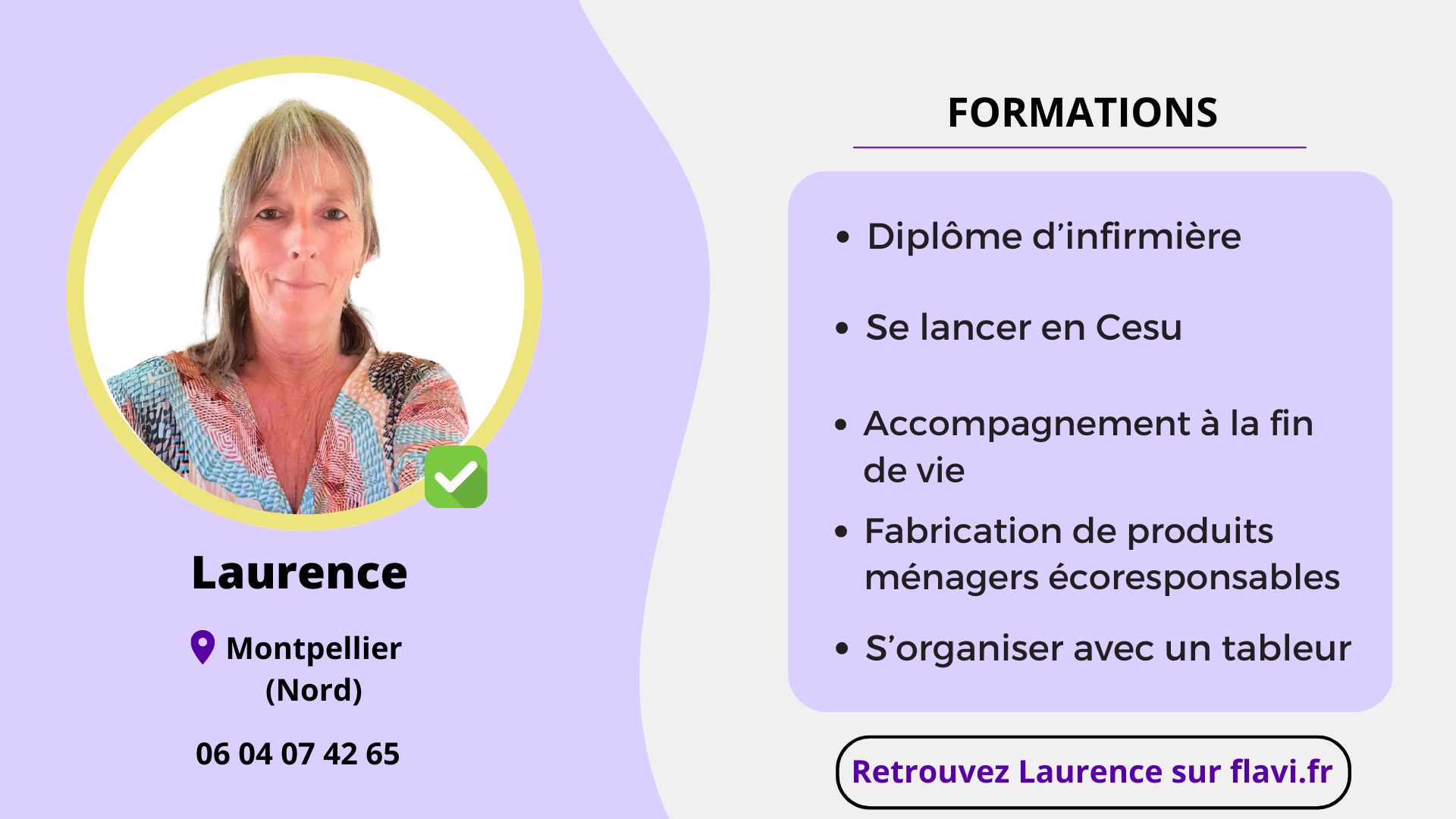 Fiche informations Laurence