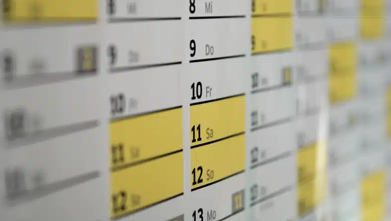 Calendrier pour représenter les heures supplémentaires