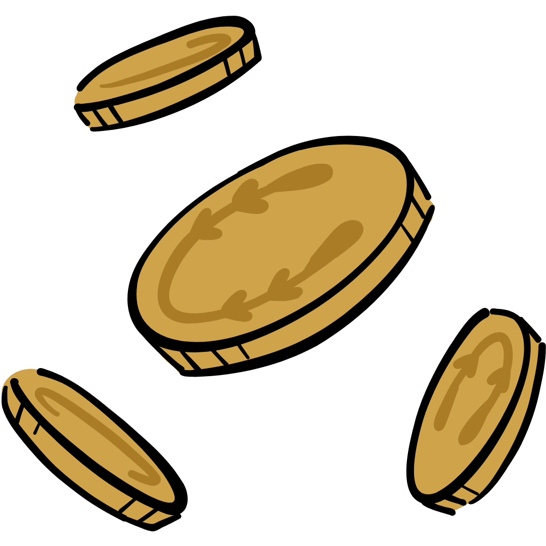 Image de pièces de monnaies qui représentent comment Flavi se rémunère Image de pièces de monnaies qui représentent comment Flavi se rémunère