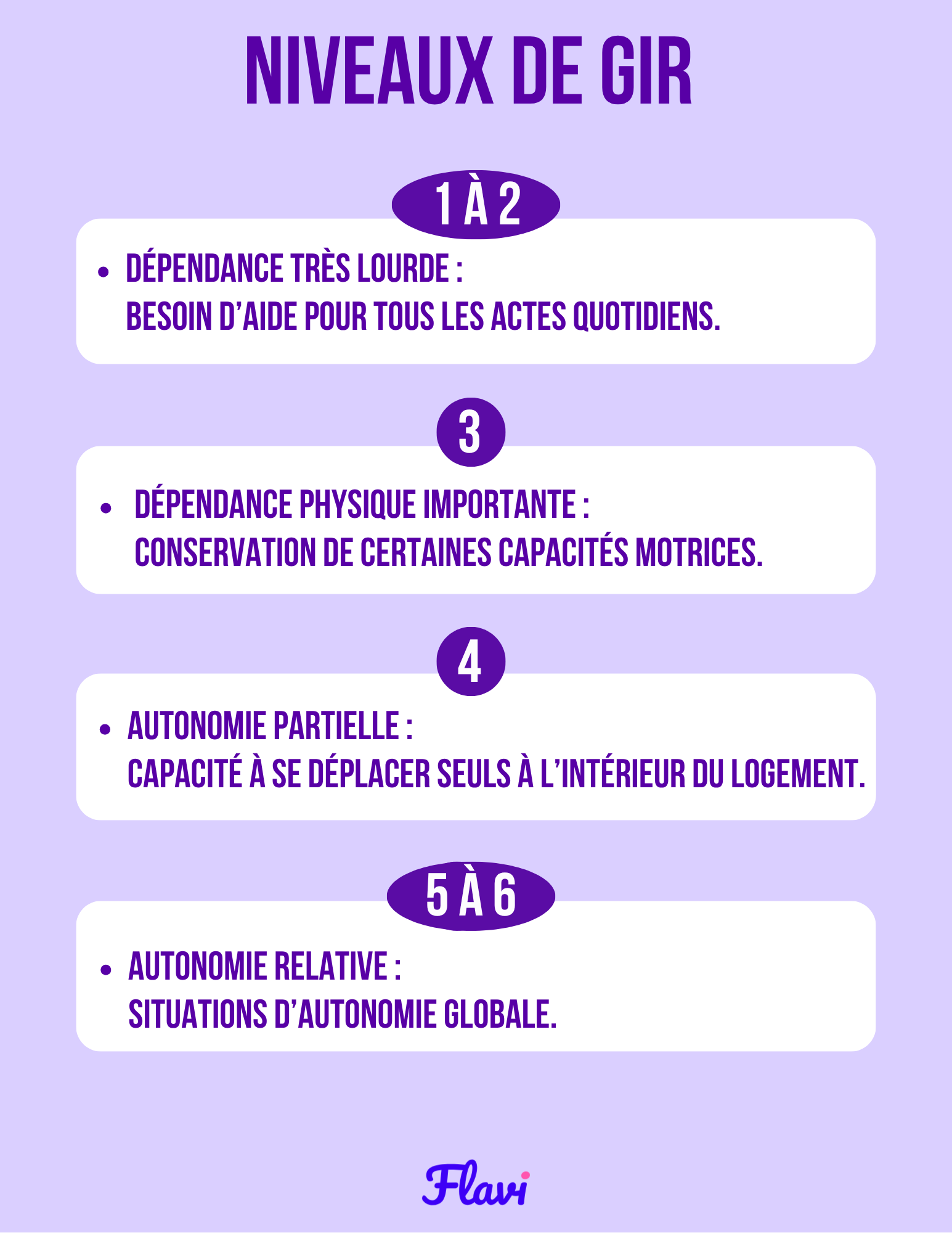 Schéma  des niveaux de GIR