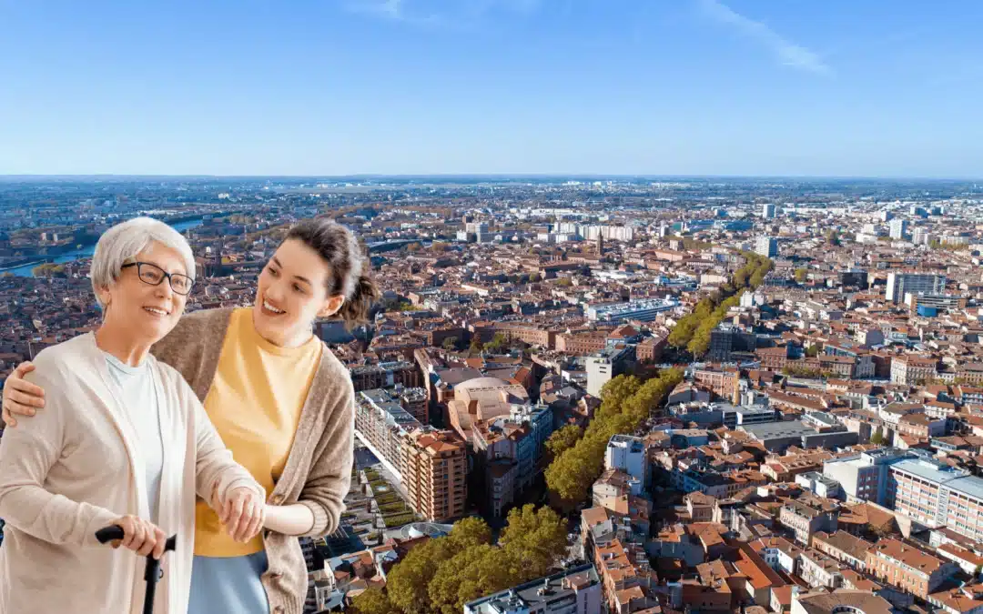 Aide à domicile et son particulier employeur à Toulouse