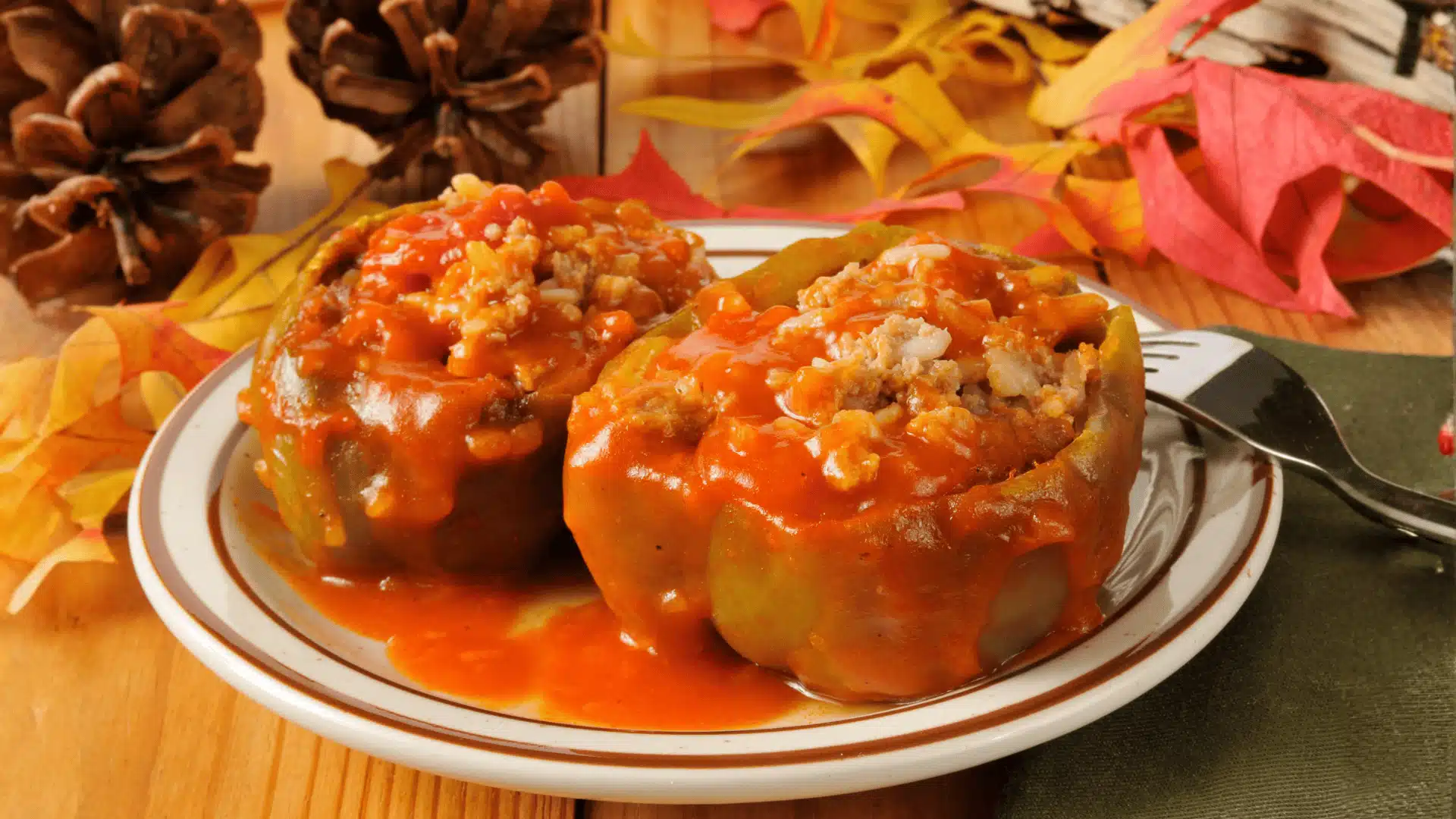 Poivrons verts farcis